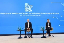 Prezident İlham Əliyevin iştirakı ilə IV Şuşa Qlobal Media Forumu başlayıb - CANLI