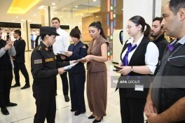FHN yanğın təhlükəsizliyi ilə bağlı maarifləndirmə tədbiri keçirib - FOTO