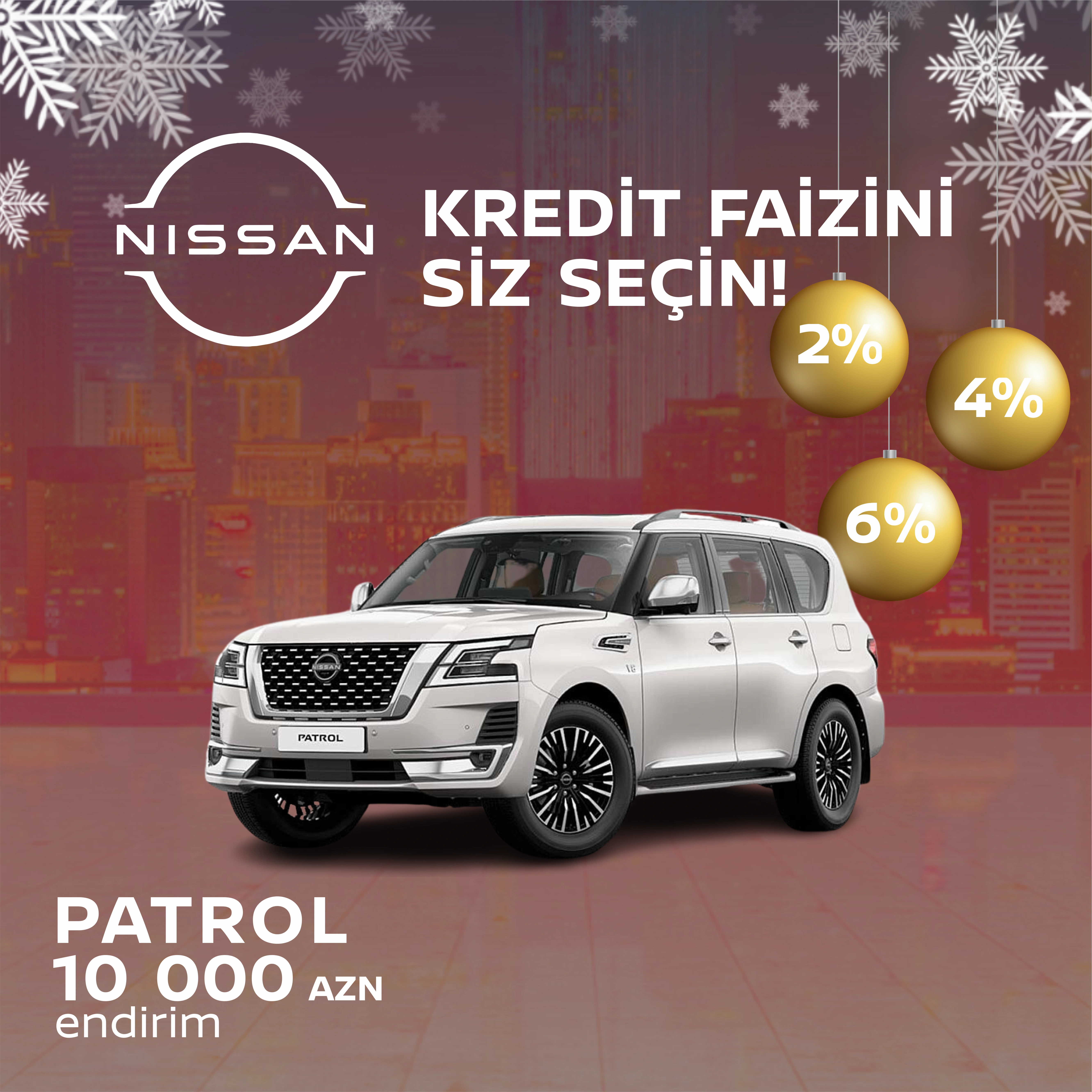 “Nissan Azərbaycan”dan “Kredit faizini siz seçin!” kampaniyası