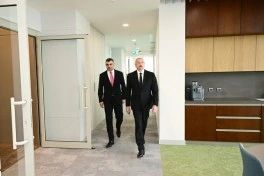 Prezident İlham Əliyev Mərkəzi Bankın yeni binasının açılışında iştirak edib - FOTO