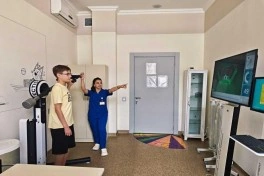 Azərbaycana gətirilmiş ukraynalı uşaqlara reabilitasiya xidmətləri göstərilir - FOTO