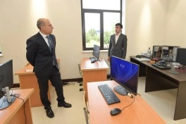 Emin Əmrullayev İsmayıllı Dövlət Peşə Təhsil Mərkəzinin Qobustan korpusunda olub