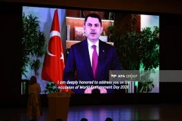 Heydər Əliyev Mərkəzində Ümumdünya Ətraf Mühit Gününə həsr olunmuş beynəlxalq tədbirin açılışı olub - YENİLƏNİB - FOTO