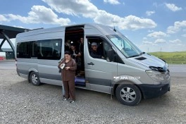 Növbəti köç karvanı Xocavənd kəndinə çatıb, açarlar təqdim edilib - YENİLƏNİB-1 - FOTO
