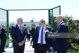 Azərbaycan-Rusiya Hökumətlərarası Dövlət Komissiyasının iclasının iştirakçıları Ağalı kəndi ilə tanış olublar - FOTO
