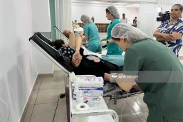 Aşura günü ilə bağlı qanvermə aksiyası davam edir, 1140.3 litr qan toplanıb - FOTO - YENİLƏNİB-1