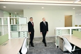 Prezident İlham Əliyev Mərkəzi Bankın yeni binasının açılışında iştirak edib - FOTO