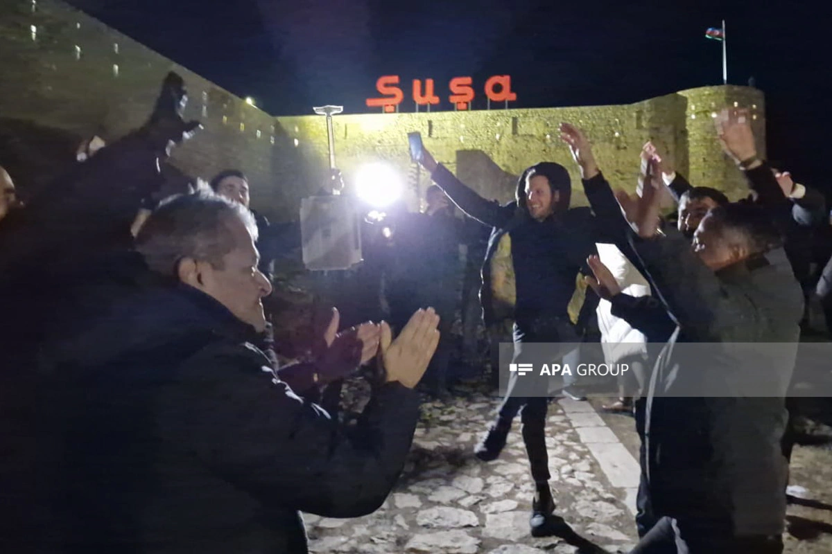 Şuşada atəşfəşanlıq olub - FOTO