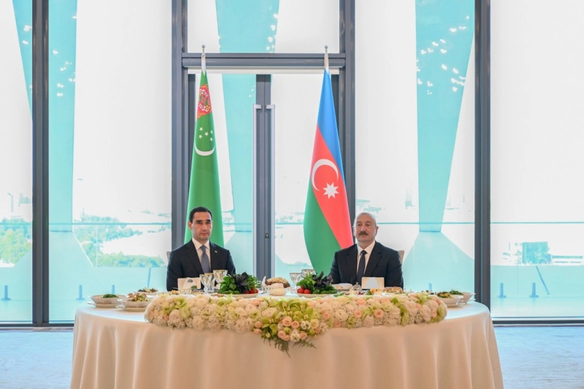 Prezident İlham Əliyevin adından Sərdar Berdiməhəmmədovun şərəfinə dövlət ziyafəti verilib - FOTO