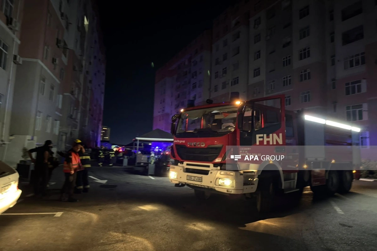 Ceyranbatanda yaşayış kompleksində yanğın olub, sakinləri təxliyə edilib - FOTO - YENİLƏNİB
