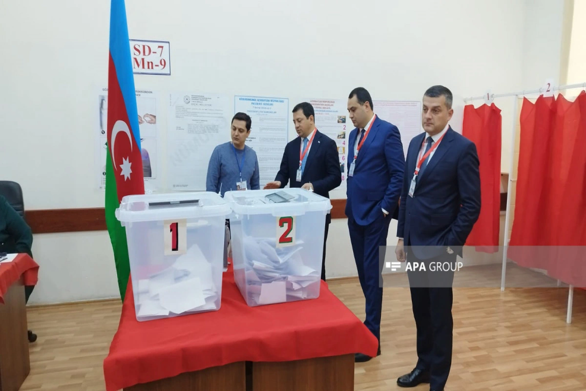Gürcüstan parlamentinin nümayəndə heyəti seçki prosesi ilə tanış olub