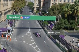 Bakıda Formula 1 üzrə Azərbaycan Qran-Prisində ilk sərbəst yürüş başa çatıb - FOTO - YENİLƏNİB
