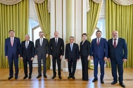 Prezident İlham Əliyev TDT-yə üzv ölkələrin təhlükəsizlik üzrə rəhbər şəxslərini qəbul edib