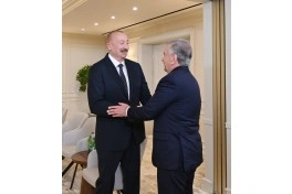 İlham Əliyev Özbəkistan Prezidenti ilə görüşüb