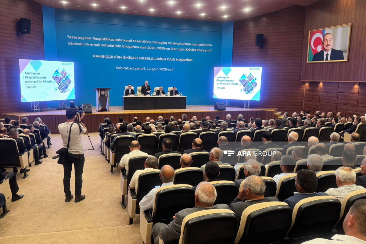 Aqrar sahədə Dövlət Proqramı çərçivəsində Sabirabadda regional müşavirə keçirilir - FOTO