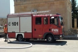 FHN-in Dövlət Yanğından Mühafizə Xidməti yanğın-taktiki təlim keçirib - FOTO - VİDEO