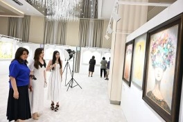 “GabalaFest” çərçivəsində ilk beynəlxalq incəsənət sərgisi açılıb - FOTO