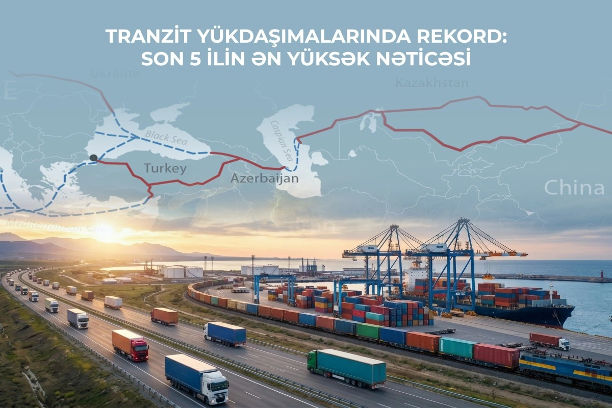 Azərbaycanda tranzit daşımaları son 5 ilin rekord səviyyəsinə çatıb