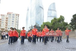 Bakı, Xankəndi, Şuşa və daha beş şəhərdə hərbçilərin yürüşü keçirilib - FOTO - YENİLƏNİB