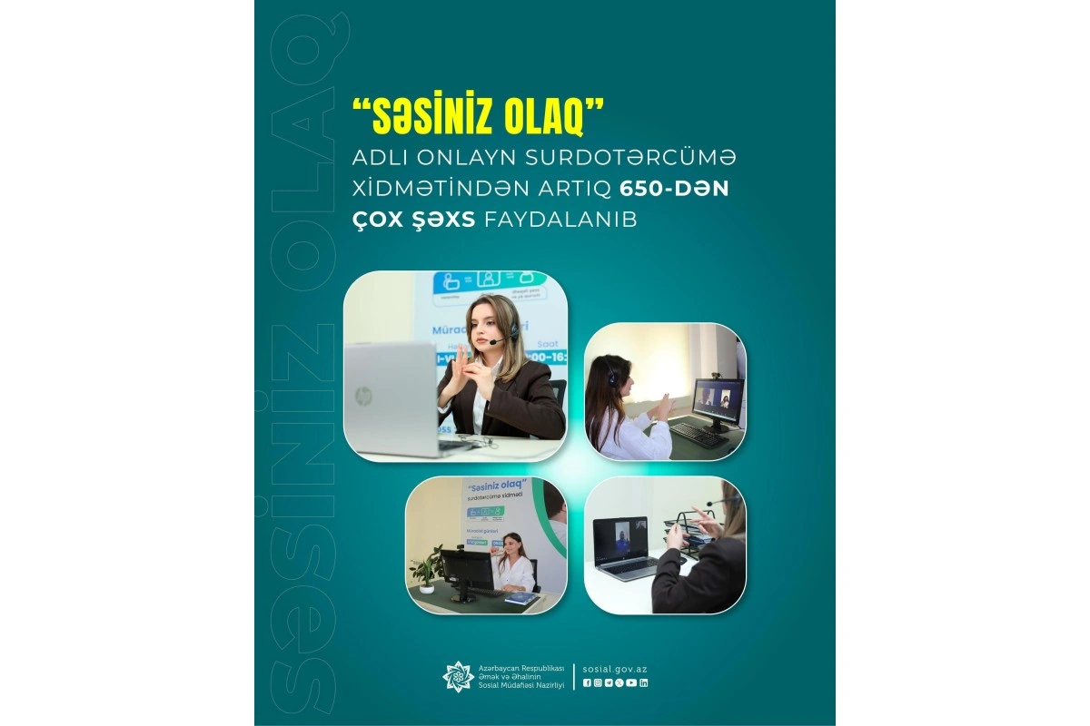 “Səsiniz olaq”dan eşitmə və nitq məhdudiyyətli 650-dən çox şəxs faydalanıb