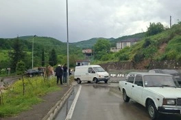 Göygöldə güclü yağış fəsadlar törədib - FOTO