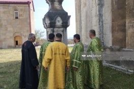 Alban-Udi dini icmasının nümayəndələri Gəncəsər Monastır Kompleksini ziyarət edib - FOTO - YENİLƏNİB