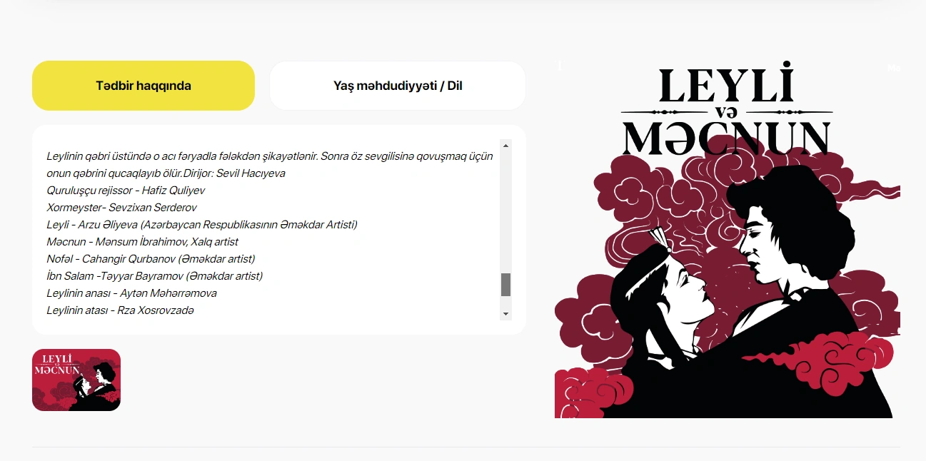 “Leyli və Məcnun” operasında narazılıq  - Açıqlama