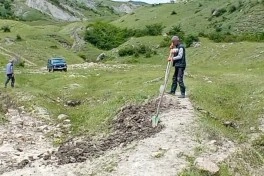 ​​​​​​​Qubada intensiv yağışlar fəsadlara səbəb olub - FOTO