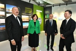 Prezident İlham Əliyev “Qobustan” Günəş Elektrik Stansiyasının açılışında iştirak edib