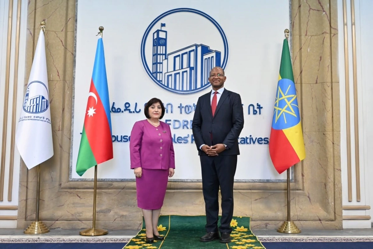 Sahibə Qafarova Efiopiya Xalq Nümayəndələri Palatasının sədri Tagasse Çaffo ilə görüşüb - FOTO