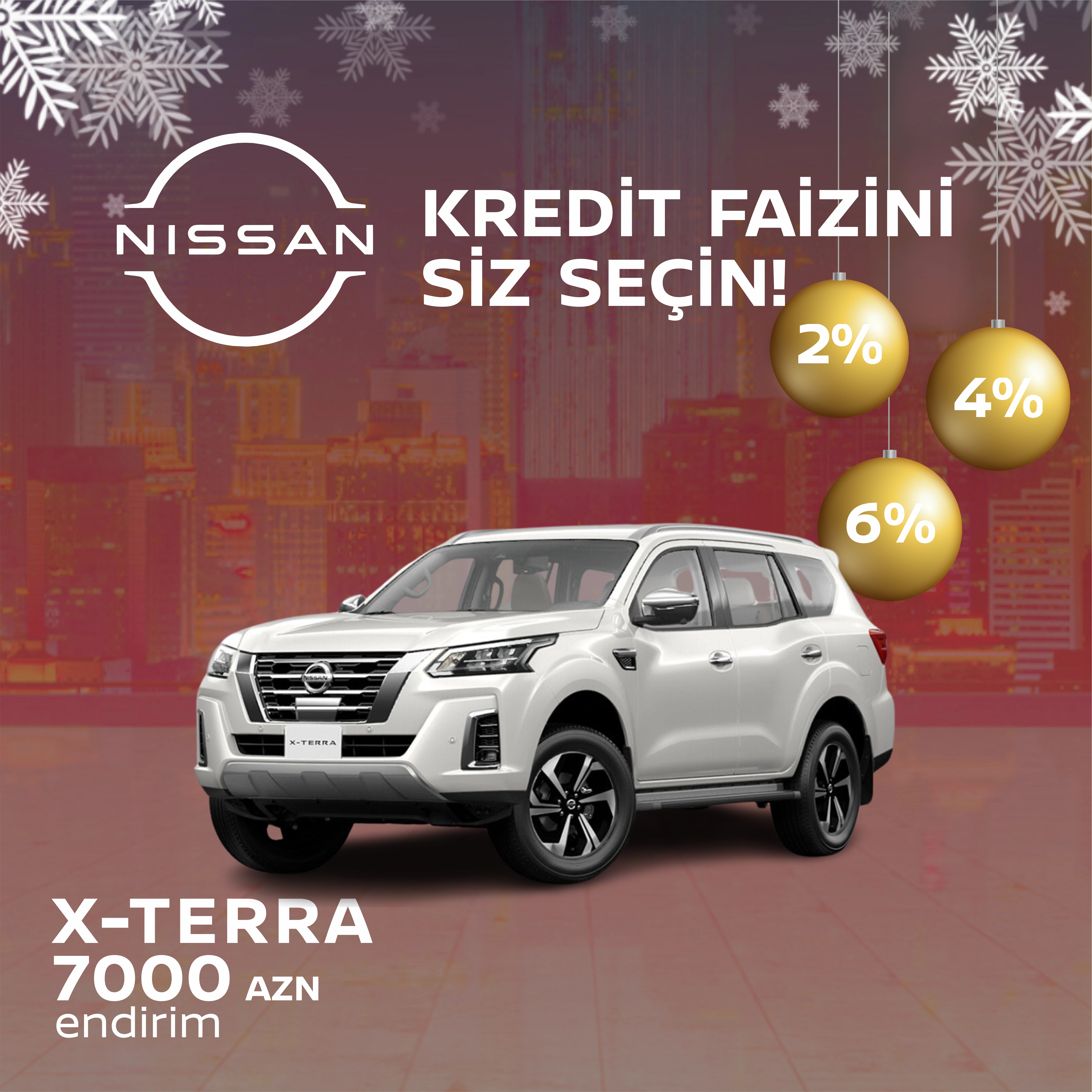 “Nissan Azərbaycan”dan “Kredit faizini siz seçin!” kampaniyası