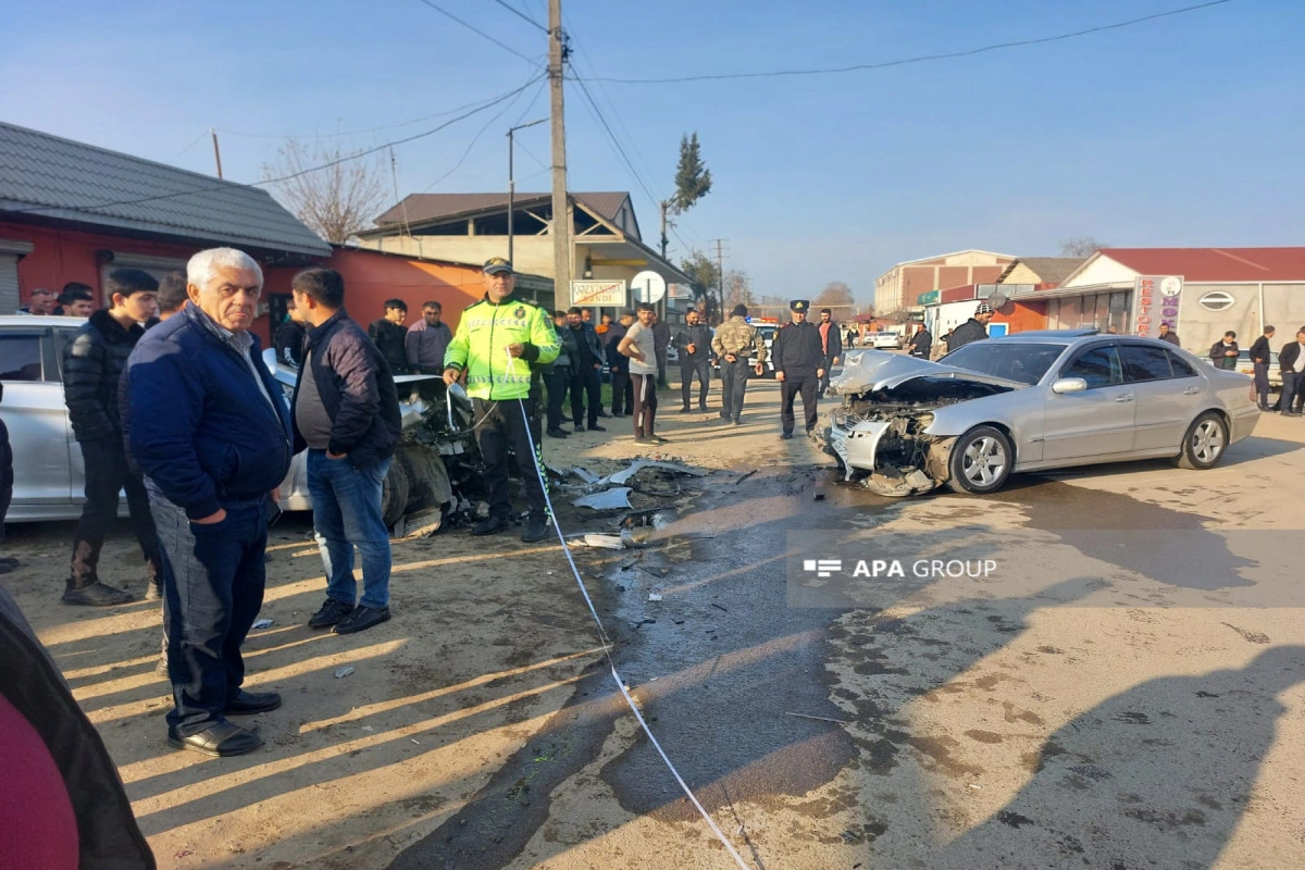 Masallıda zəncirvari qəza olub, xəsarət alanlar var - FOTO