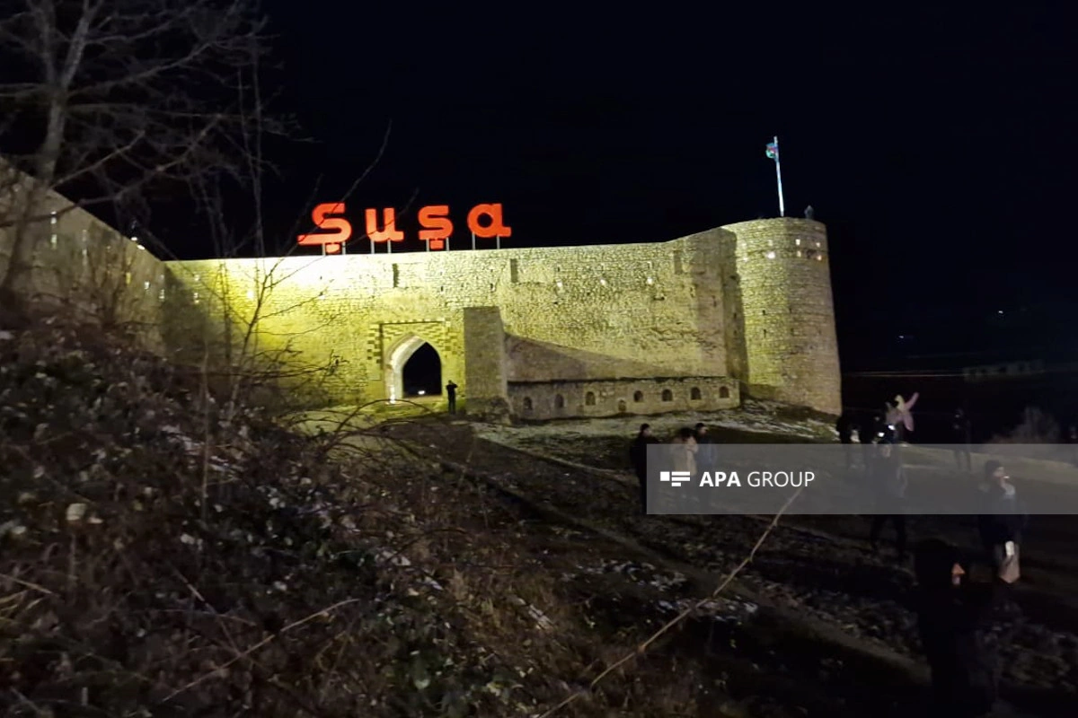 Şuşada atəşfəşanlıq olub - FOTO