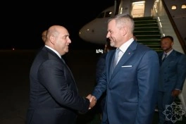 Slovakiya Prezidenti Peter Pelleqrini Azərbaycana rəsmi səfərə gəlib - FOTO