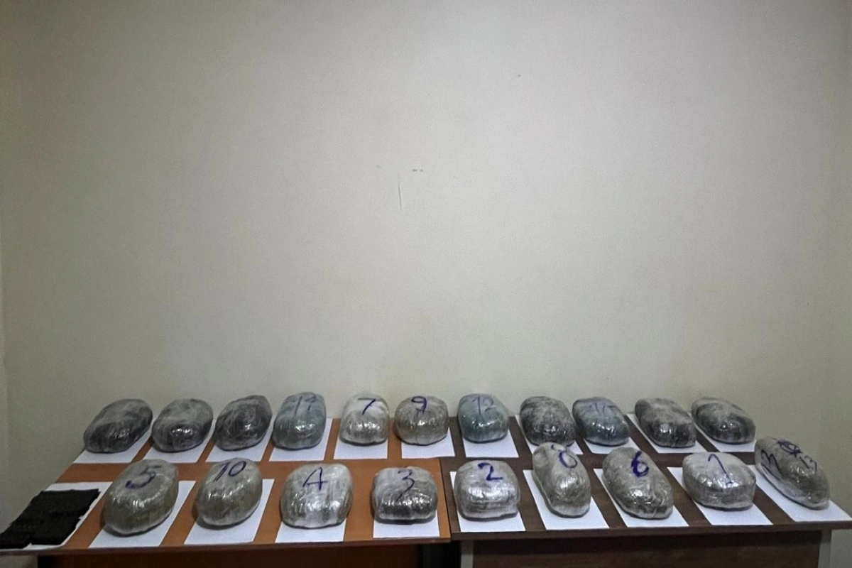 İrandan Azərbaycana 20 kq narkotik keçirilməsinin qarşısı alınıb