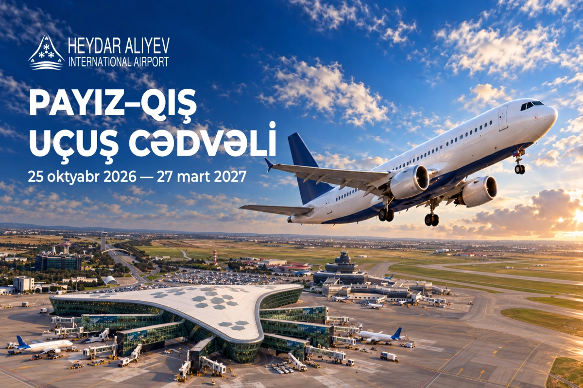 Heydər Əliyev Beynəlxalq Aeroportu payız-qış uçuş cədvəlinə keçir