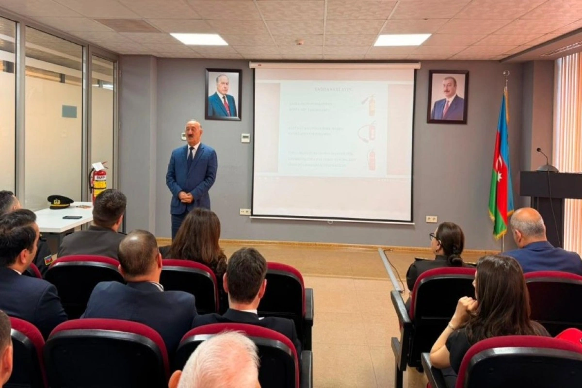 Fövqəladə hallarda davranış qaydaları barədə tədbirlər keçirilib