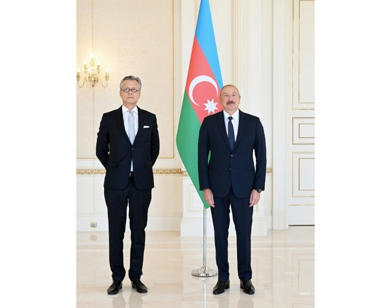 Prezident İlham Əliyev Almaniyanın yeni səfirinin etimadnaməsini qəbul edib