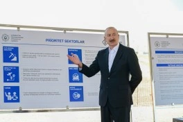Prezident İlham Əliyev Naxçıvan Sənaye Parkının təməlini qoyub  - FOTO - VİDEO - YENİLƏNİB