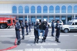 Naxçıvan Hava Limanında fövqəladə hallara hazırlıq üzrə birgə məşq keçirilib