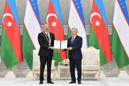 Daşkənddə Azərbaycan və Özbəkistan prezidentlərinin təltifolunma mərasimi keçirilib - YENİLƏNİB
