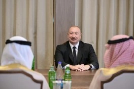 Prezident Ərəb Koordinasiya Qrupuna daxil olan üzv qurumların rəhbər şəxslərini qəbul edib - FOTO