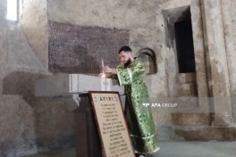 Alban-Udi dini icmasının nümayəndələri Xudavəng monastır kompleksini ziyarət edib - FOTO