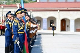 Slovakiya Prezidentinin Şuşada rəsmi qarşılanma mərasimi olub