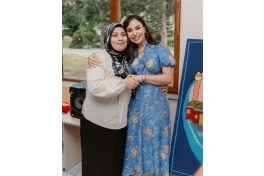 Leyla Əliyeva və Arzu Əliyeva 11 nömrəli inteqrasiya təlimli internat tipli ümumtəhsil məktəbində olublar
