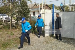 Ağdərədə 1 768 rabitə dirəyi basdırılıb, 334 km fiber-optik kabel çəkilib - FOTO