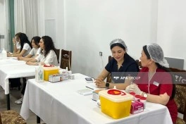 Aşura günü ilə bağlı qanvermə aksiyası davam edir, 225.45 litr qan toplanıb - FOTO - YENİLƏNİB