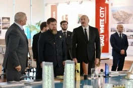 Prezident İlham Əliyev və Ramzan Kadırov “Bakı Ağ Şəhər”də olublar
