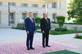 Slovakiya Prezidentinin Şuşada rəsmi qarşılanma mərasimi olub