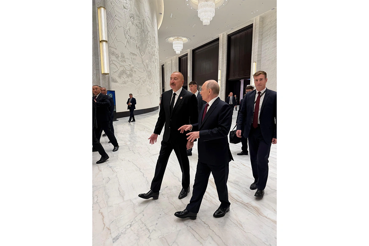 Prezident İlham Əliyevlə Vladimir Putin Bişkekdə ŞƏT sammiti çərçivəsində söhbət ediblər - FOTO - VİDEO